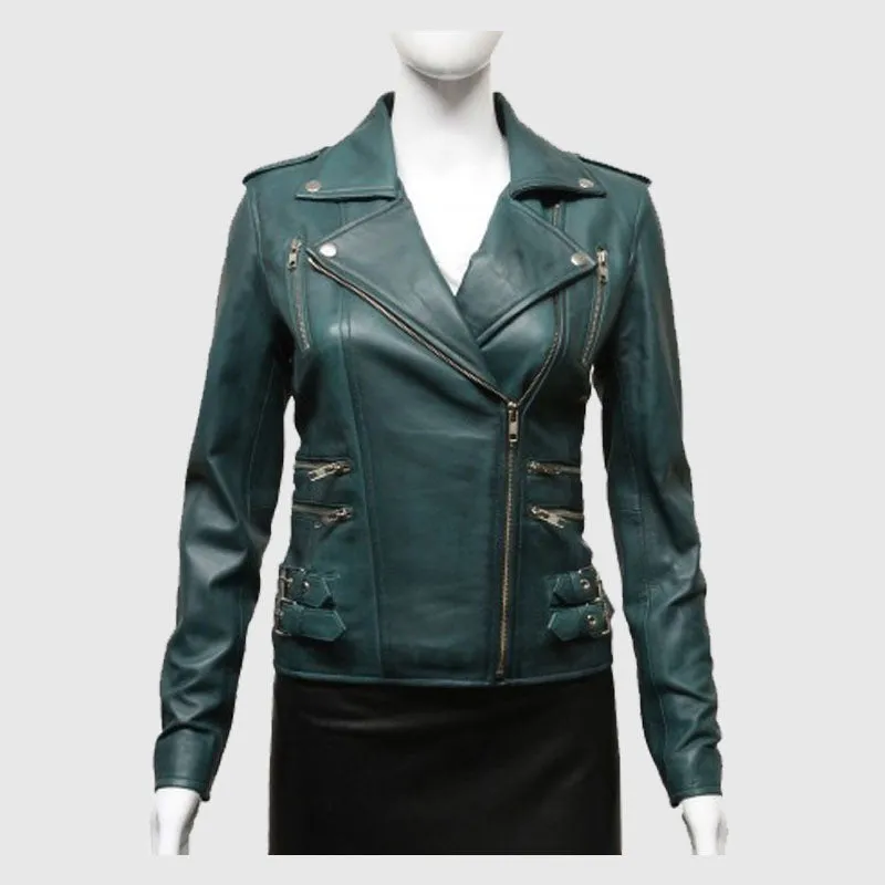 Buy Best Quality Leather Jacket Real Soft Nappa Lamb Leather Jacket For Women