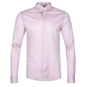 Eton Filo Di Scozia Oxford Pique Shirt in Pink