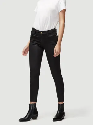 FRAME - Le High Skinny Coated Noir Coated Jeans