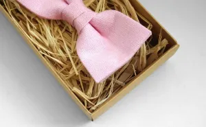 Light pink bow tie