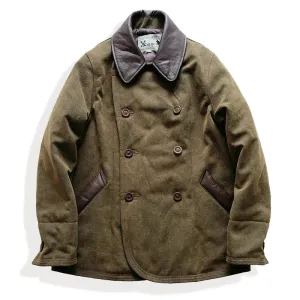 Mens Vintage Military Style Pea Coat