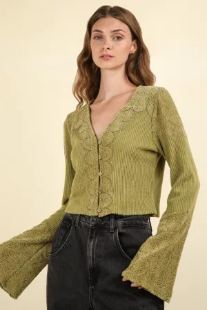 Noreen Knit Top - Olive