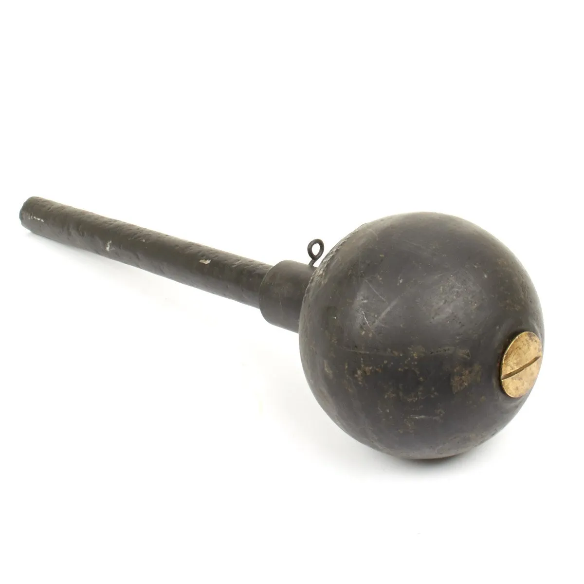 Authentic WWI British 2-Inch Medium Trench Mortar Bomb Toffee Apple - Rare Historical Collectible