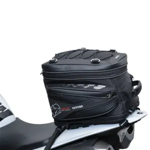 Oxford T40R Tail Pack Black Motorcycle Seat Bag