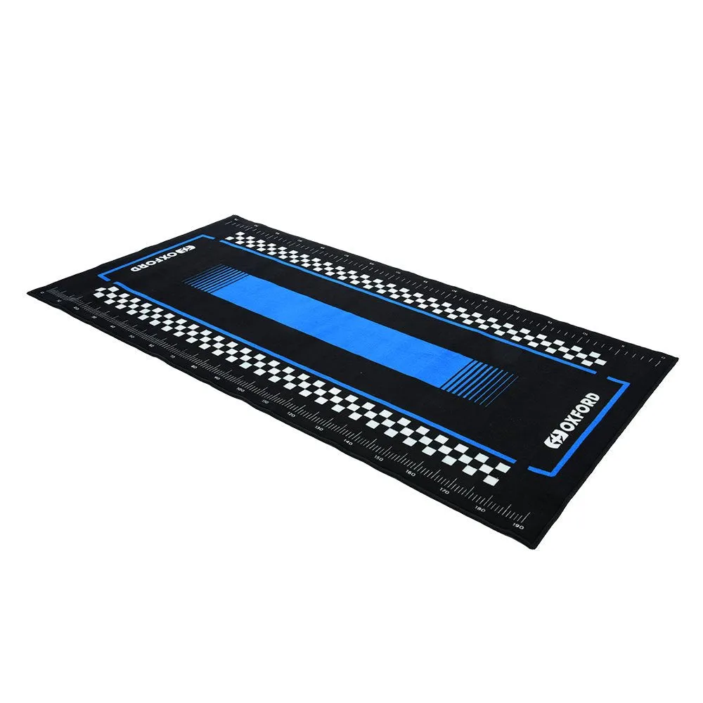 Oxford Workshop Mat Pitlane Suzi Blue L 200x100cm Motorcycle Mat