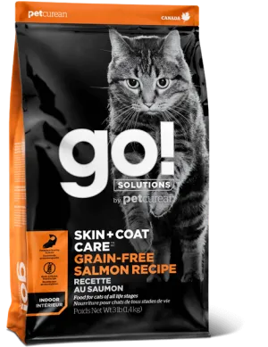 PETCUREAN GO! Skin   Coat Care: Grain-free Salmon Recipe for Cats