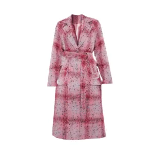 Pre Order:  Confetti Red Plaid Coat