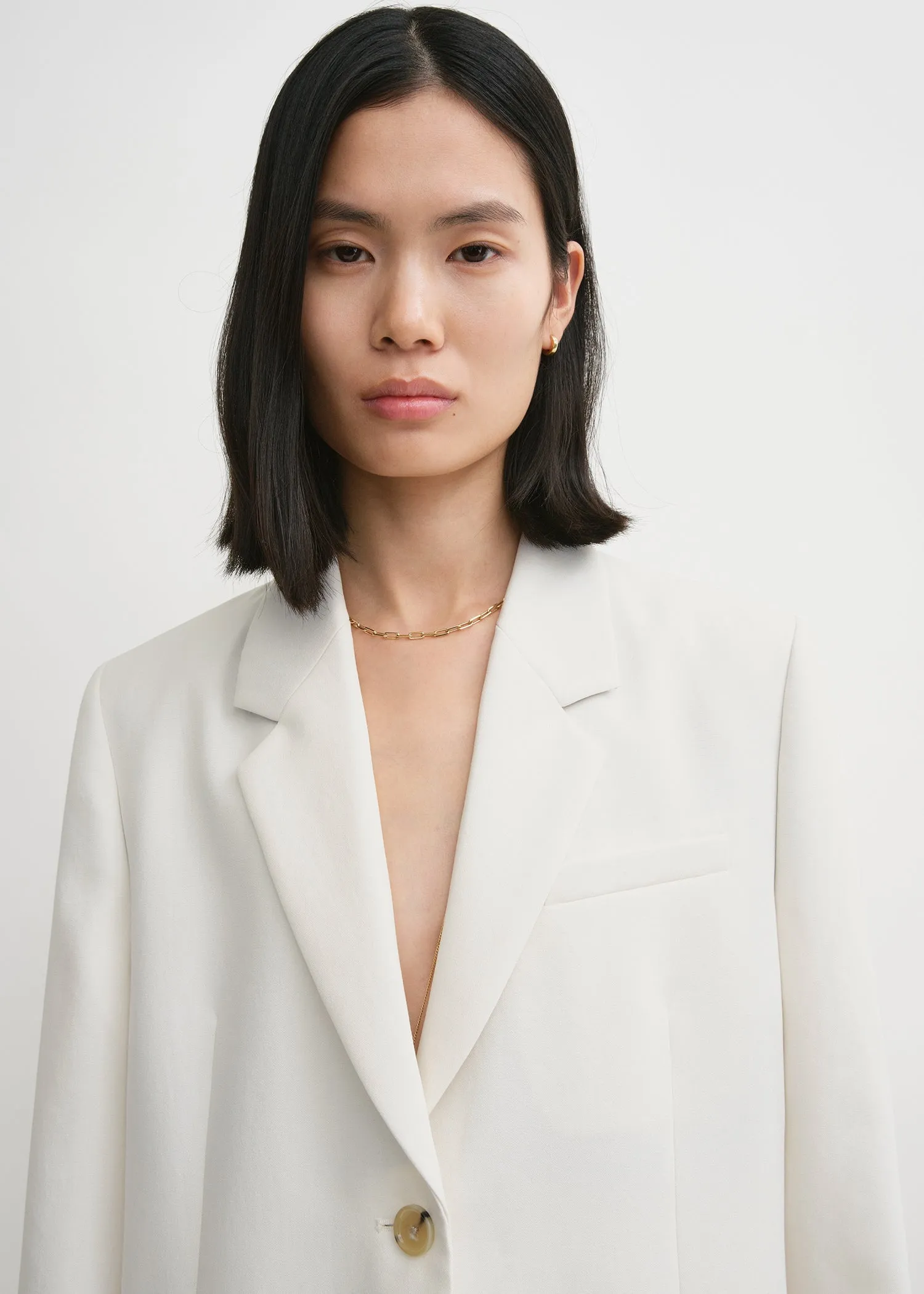 Tailored suit jacket off-white