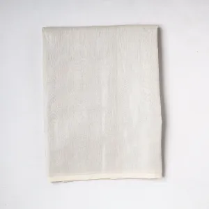 White - Traditional Chanderi Silk Handloom Precut Fabric (2.5 meter)